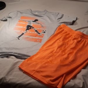 Bright shiny like new short set